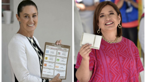 MEXICO-ELECTION-VOTE-GALVEZ-SHEINBAUM