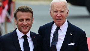 Dia D Emmanuel Macron e Joe Biden na França 6 de junho de 2024