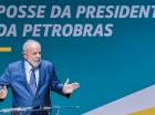 Lula durante posse da presidente da Petrobras