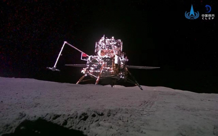 Sonda Chang'e-6 da China coleta amostras do outro lado da Lua