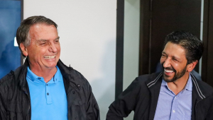 Jair Bolsonaro e Ricardo Nunes se encontraram em São Paulo nesta sexta-feira (14)