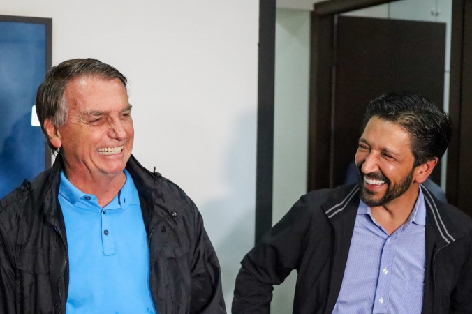 Jair Bolsonaro e Ricardo Nunes se encontraram em São Paulo nesta sexta-feira (14)