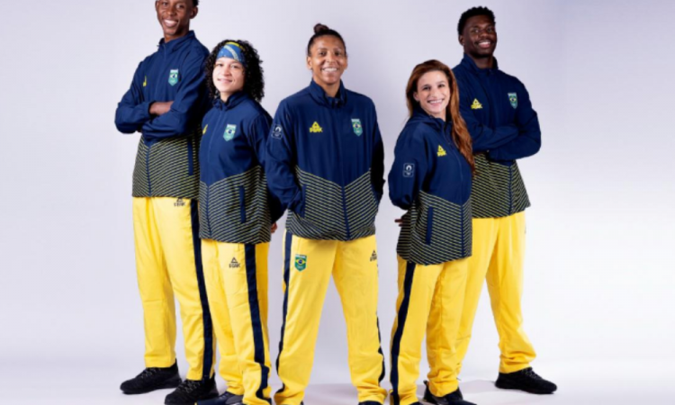 Time Brasil com uniformes para as Olimpíadas 2024