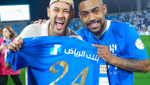 Neymar e Malcom, destaques do clube saudita Al-Hilal