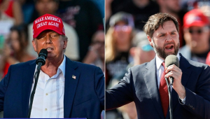 Trump e vice JD Vance 15 de julho 2024