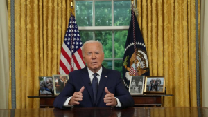 O presidente dos EUA, Joe Biden, faz um discurso à nação no Salão Oval da Casa Branca em Washington