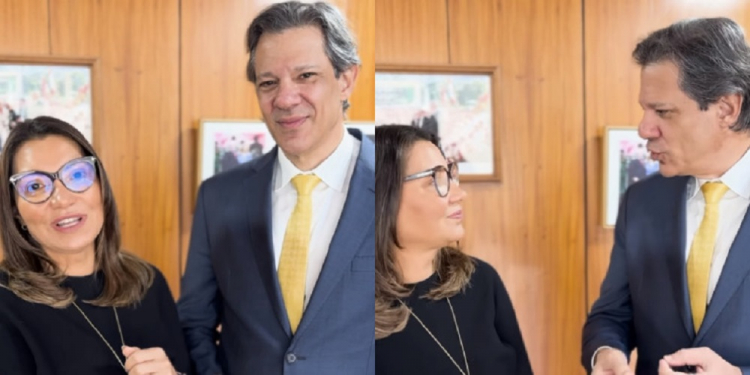 Janja e Haddad insta