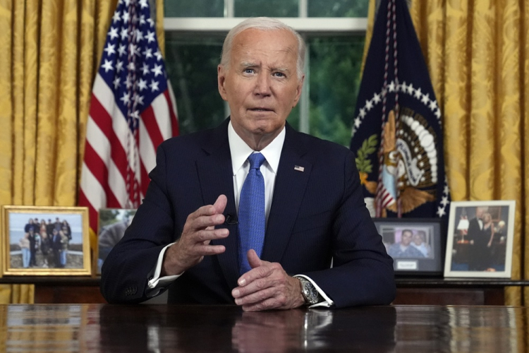 Biden faz o primeiro discurso desde que desistiu de ser candidato à reeleição