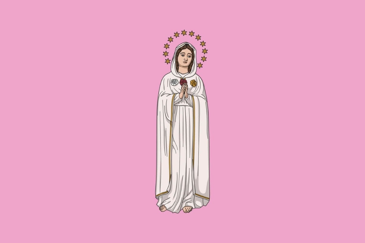 Nossa Senhora da Rosa Mística é um dos títulos dados a Virgem Maria 