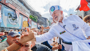 Presidente da República, Luiz Inácio Lula da Silva, durante Caminhada do Dois de Julho, no Largo da Soledade. Salvador