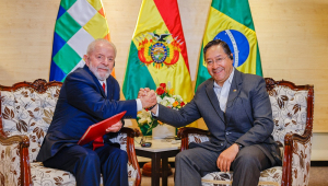 Presidente da República, Luiz Inácio Lula da Silva, durante reunião bilateralentre o Presidente do Estado Plurinacional da Bolívia, Luis Arce.