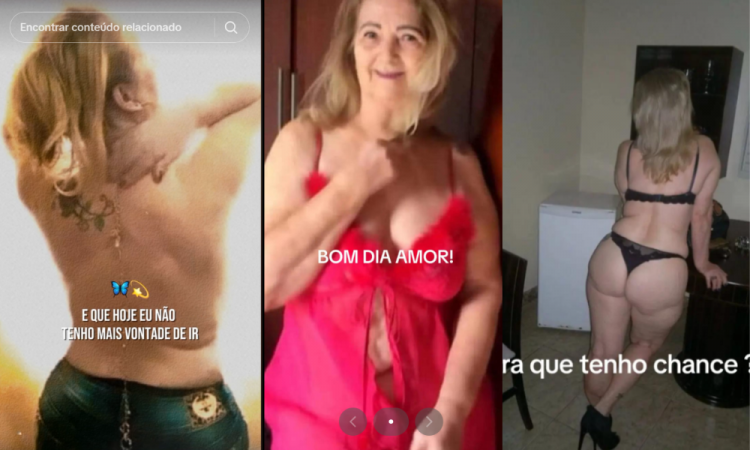 Julia Correa Lucco, vó de Lucas Lucco, posa em fotos sensuais nas redes sociais. Reprodução/TikTok