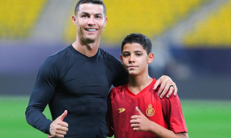 Cristiano Ronaldo e filho