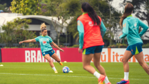 Treino da seleção brasileira feminina de futebol