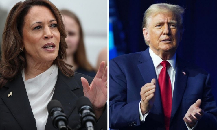 Kamala Harris e Trump aparecem empatados nas pesquisas a 22 dias das eleições nos Estados Unidos