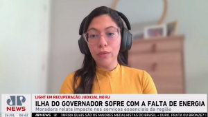 Isabela Cristina Cavalcante de Jesus falou à Jovem Pan sobre os problemas causados pela falta de luz na Ilha do Governador