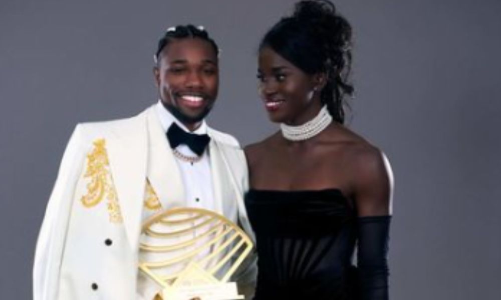 Jamaicana Junelle Bromfield e o norte-americano Noah Lyles - Atletismo Jamaicana Junelle Bromfield e o norte-americano Noah Lyles - Atletismo