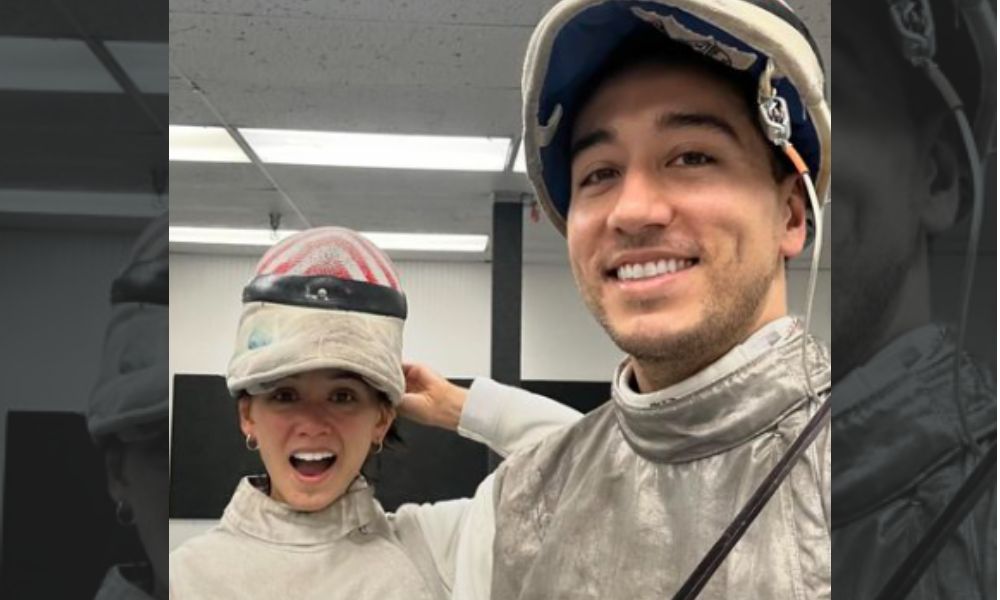 Lee Kiefer and Norte-americanos Gerek Meinhardt - Esgrima Lee Kiefer and Norte-americanos Gerek Meinhardt - Esgrima