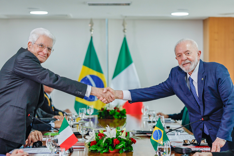 Lula reitera a presidente da Itália interesse de concluir acordo entre Mercosul e UE