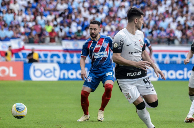 BA - FUTEBOL/BRASILEIRÃO/BAHIA X CORINTHIANS - ESPORTES -