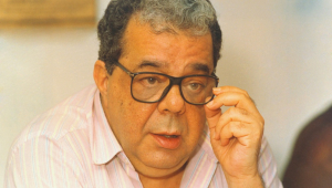 O escritor e jornalista Sérgio Cabral em fotografia de 1997