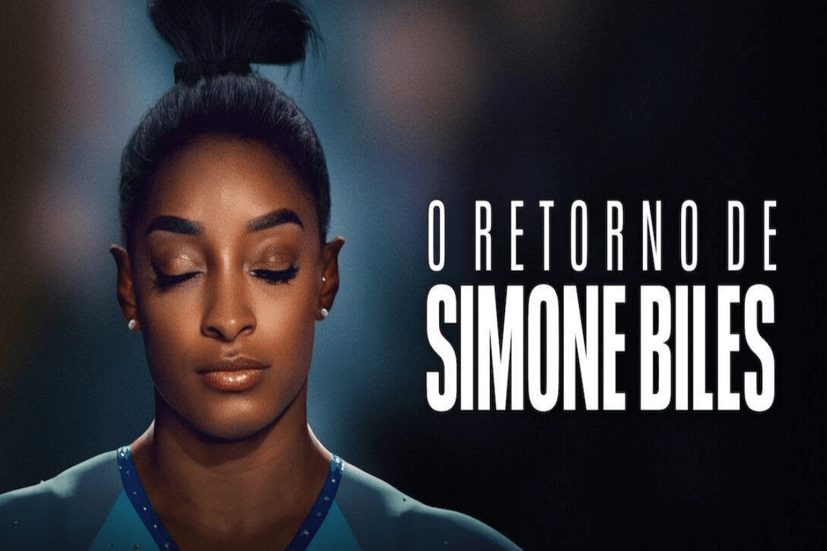 O documentário mostra como Simone Biles enfrentou a pausa na ginástica 