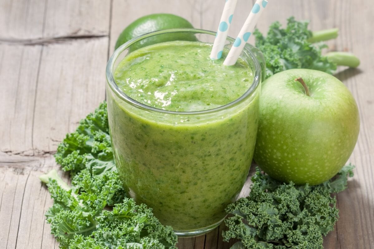 Suco de couve com limão 