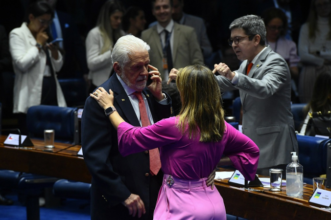 Plenário do Senado Federal durante sessão deliberativa ordinária