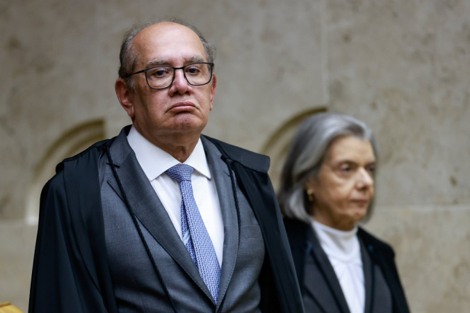 Ministro Gilmar Mendes durante a Sessão Plenária no STF