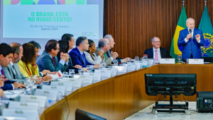 Presidente da República, Luiz Inácio Lula da Silva, durante reunião ministerial