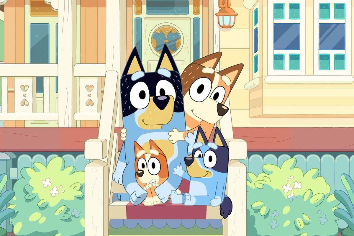 Série de animação “Bluey” encanta por apresentar diversos personagens caninos, cada um com as suas próprias características 