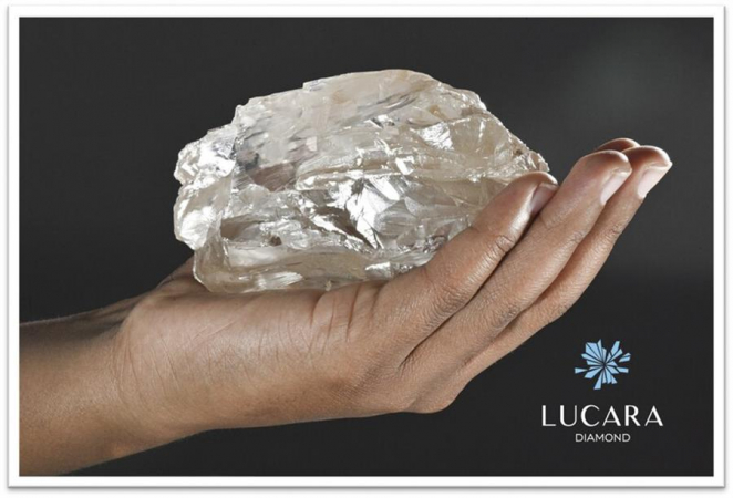 A empresa canadiana Lucara Diamonds encontrou no Botswana um diamante de 2.492 quilates que é o segundo maior descoberto até à data no mundo, e que deverá ser apresentado esta quinta-feira ao presidente do país, Mokweetsi Masisi.