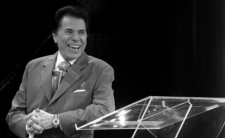 Apresentador Silvio Santos durante a entrega do Troféu Imprensa