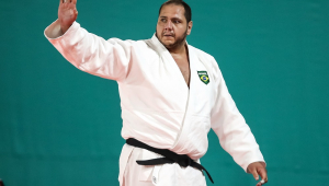 O judoca brasileiro Rafael Silva, conhecido como Baby