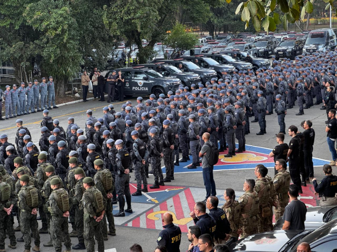 Forças de segurança do Estado de SP deflagram operação de combate ao tráfico de drogas na capital