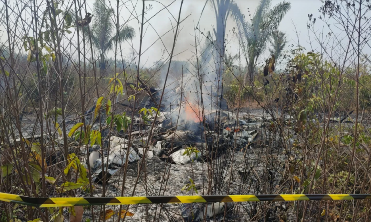 Avião caiu no Mato Grosso do Sul na manhã desta quinta-feira (15)