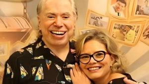 Silvio Santos e Cintia Abravanel