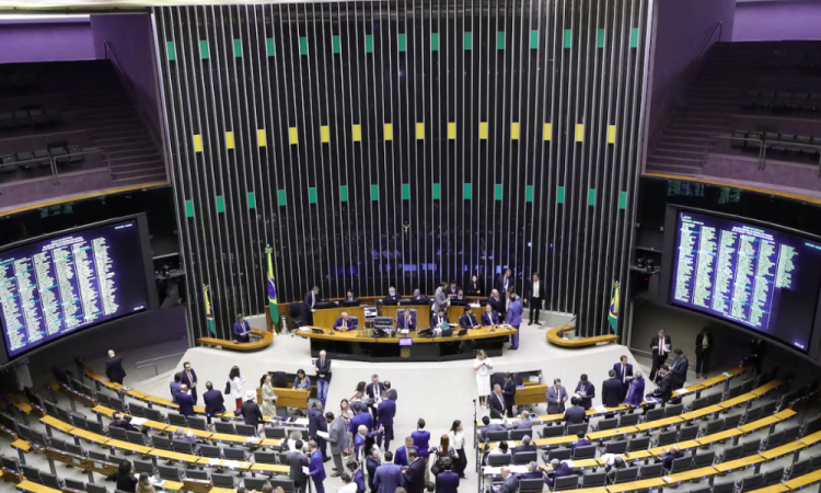 Plenário da Câmara dos Deputados em Brasília