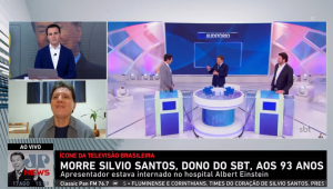 Giliard recordou a importância de Silvio Santos em sua vida em entrevista à Jovem Pan News