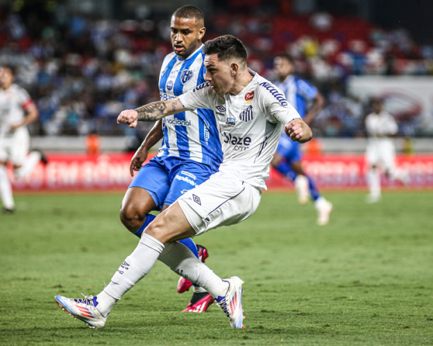 Santos derrota o Paysandu e mantém a liderança isolada da Série B do Campeonato Brasileiro