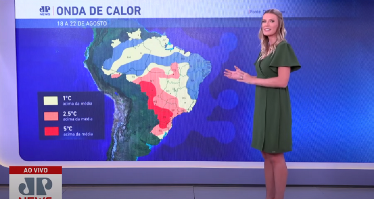 Nova onda de calor chega ao Brasil no próximo domingo