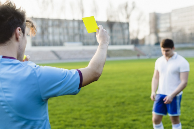 Arbitragem cartao amarelo generico