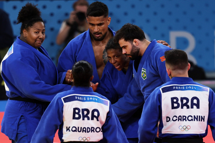 24.08.03 - Jogos Olímpicos Paris 2024 - Judô | Brasil conquista medalha de bronze em equipe - Foto: Miriam Jeske/COB