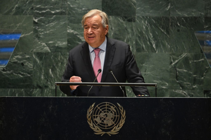 O Secretário-Geral da ONU, Antonio Guterres