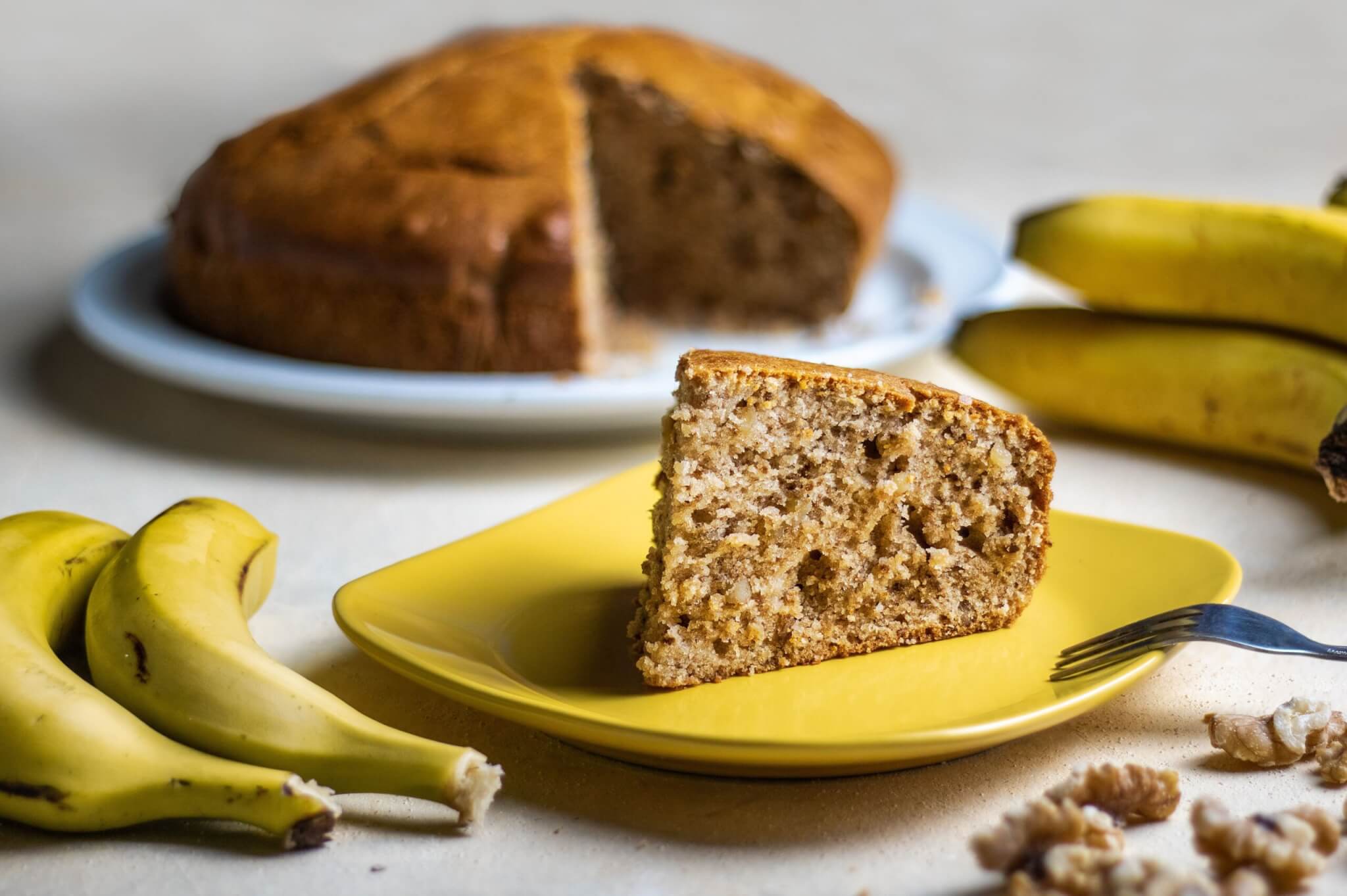 Bolo de casca de banana 