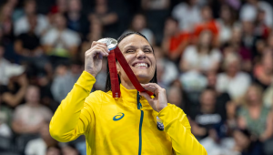 A nadadora Carol Santiago, que se tornou a maior medalhista de ouro brasileira da história dos Jogos Paralímpicos