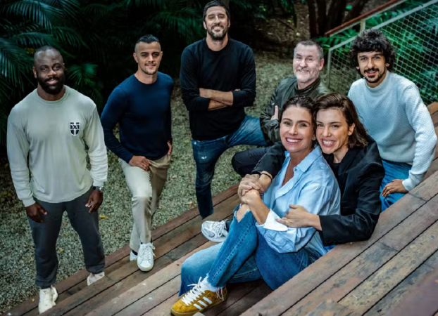 Sérgio Menezes, Felipe Simas, Gustavo Bonafé, Antonio Calloni, Ravel Andrade, Alice Wegmann e Giovanna Antonelli