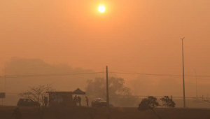 Fumaça cobre Brasilia