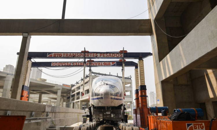 São Paulo recebe primeiro trem da Linha 17-Ouro do metrô