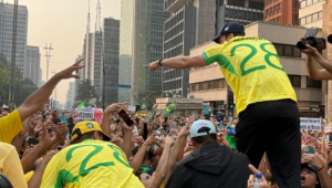 Pablo Marçal chegou à Avenida Paulista